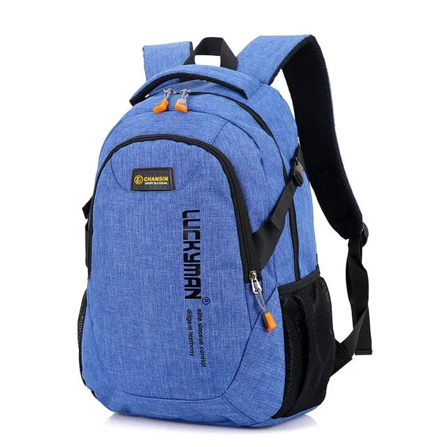 2020 New Fashion Men's Backpack Bag Male Polyester Laptop Backpack Computer Bags high school student college students bag male