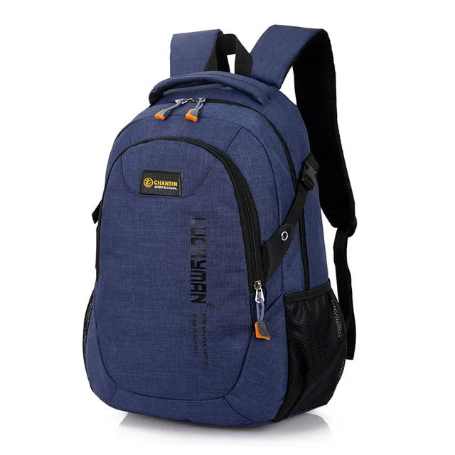 2020 New Fashion Men's Backpack Bag Male Polyester Laptop Backpack Computer Bags high school student college students bag male