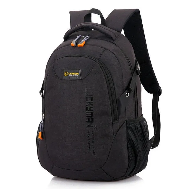 2020 New Fashion Men's Backpack Bag Male Polyester Laptop Backpack Computer Bags high school student college students bag male