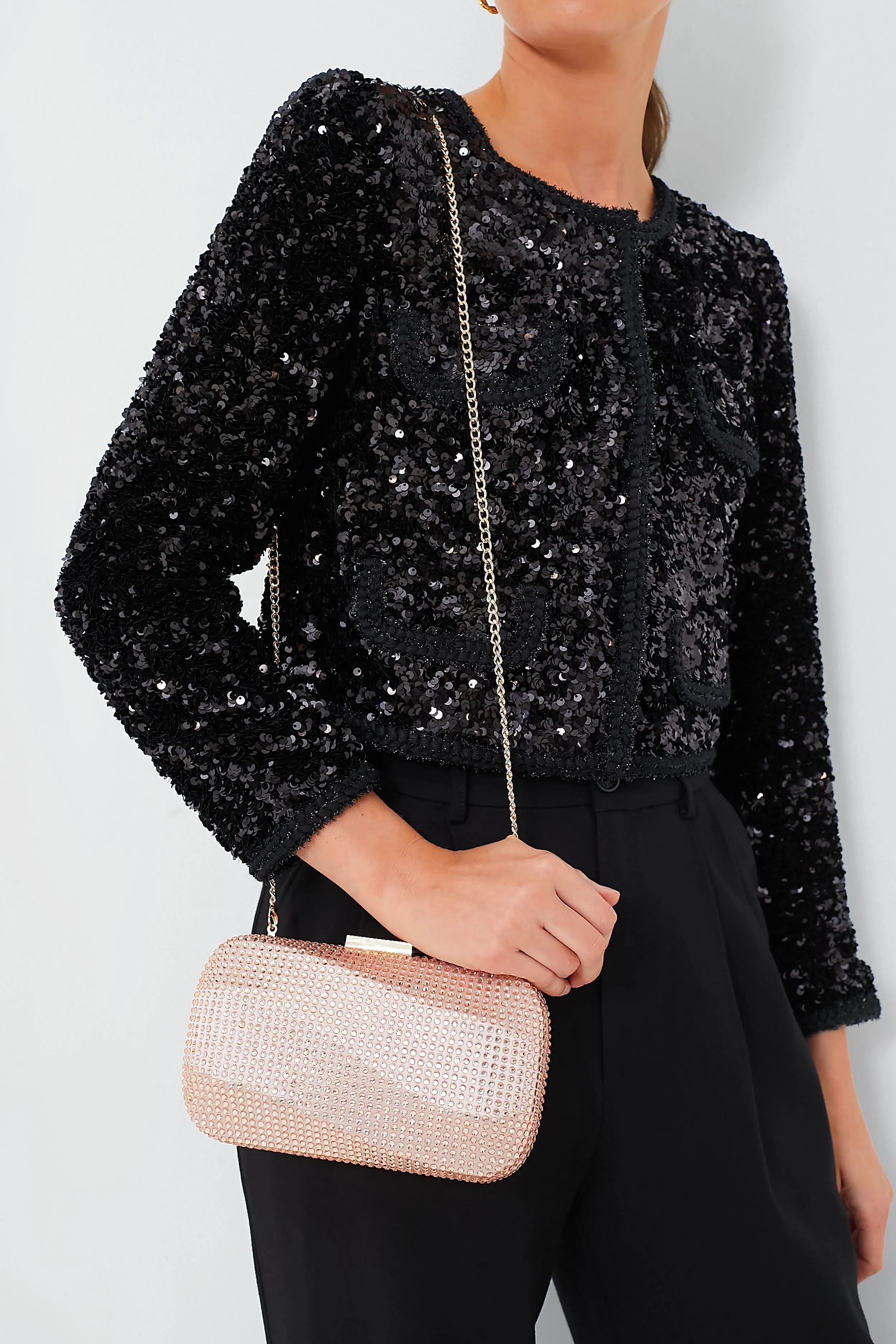 Blush Mae Hotfix Clutch