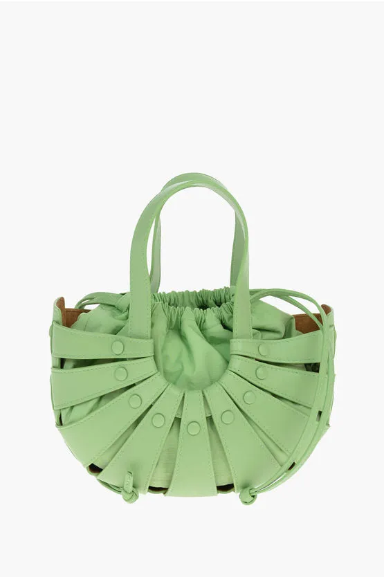Bottega Veneta Perforated Leather THE SHELL Hand Bag Unica One size