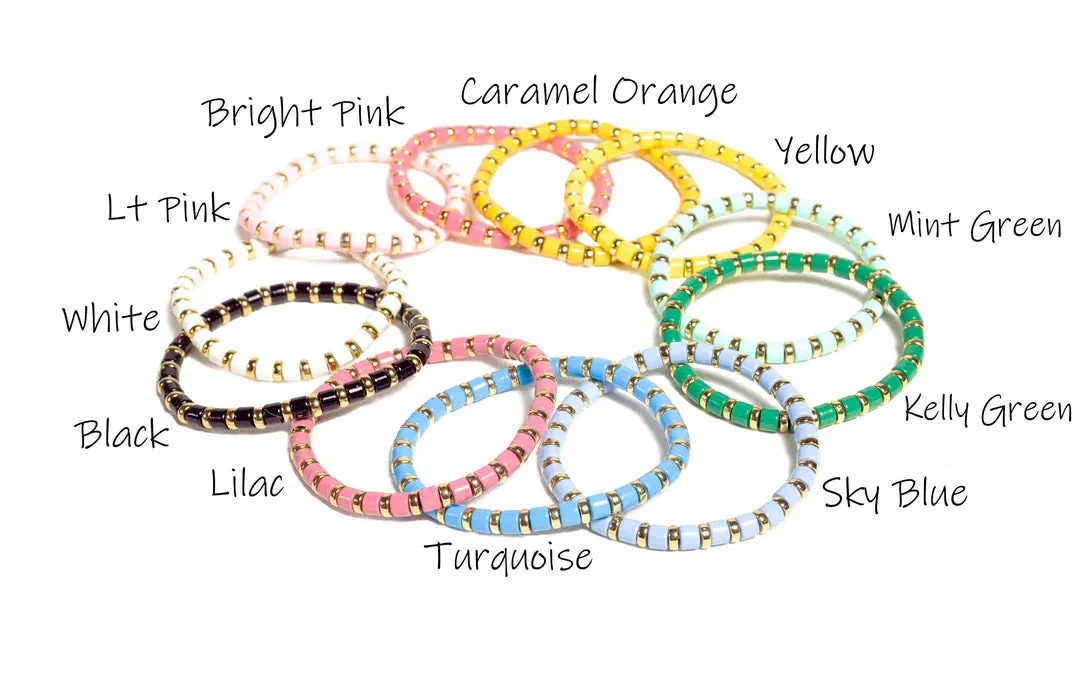 Enamel & Gold Bracelets