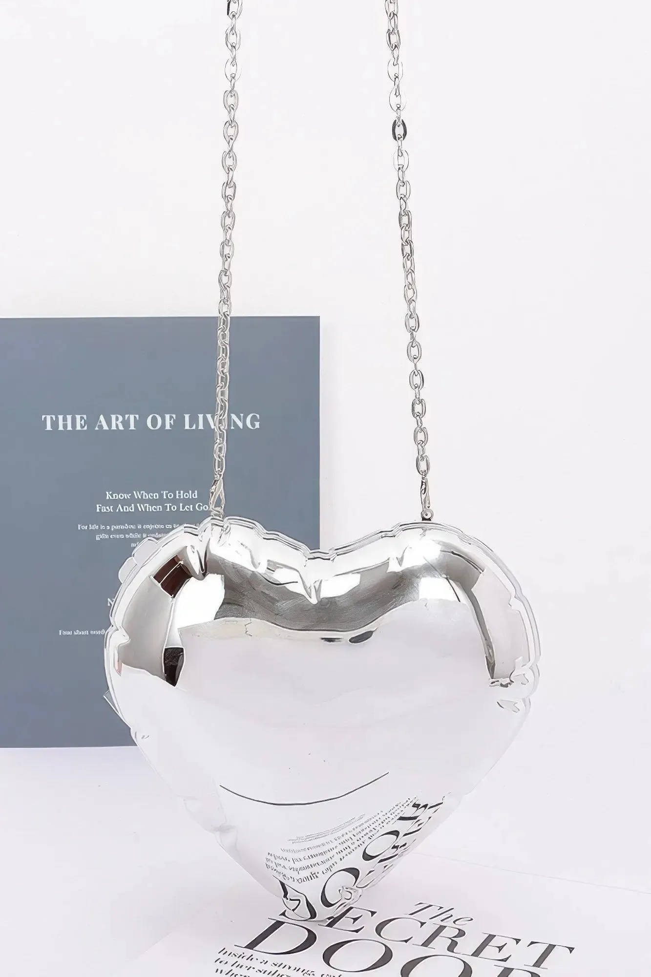 Heart-Shaped Acrylic Case Bag – Bold, Stylish & Playful