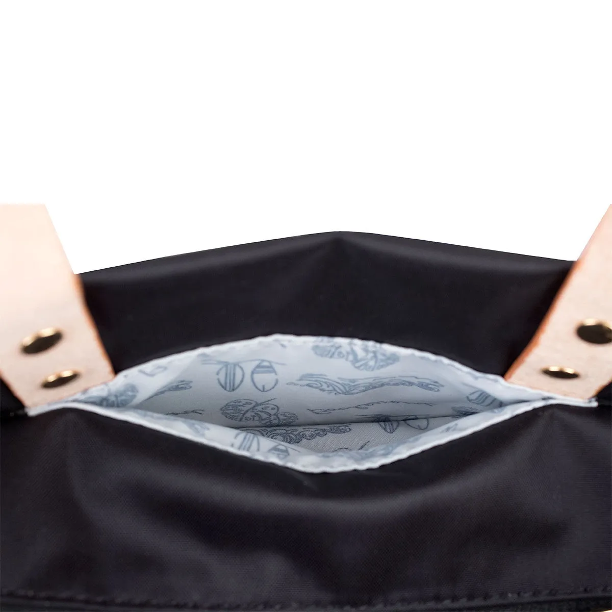Joey Nylon Tote - Black (Ships in 1-2 Weeks)
