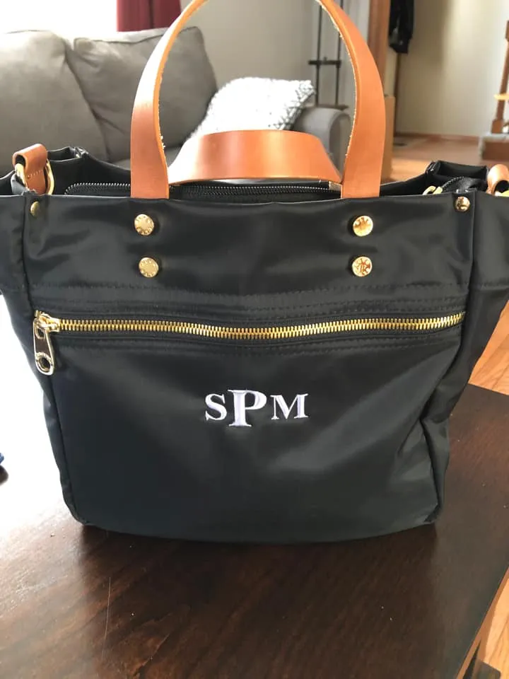 Joey Nylon Tote - Black (Ships in 1-2 Weeks)