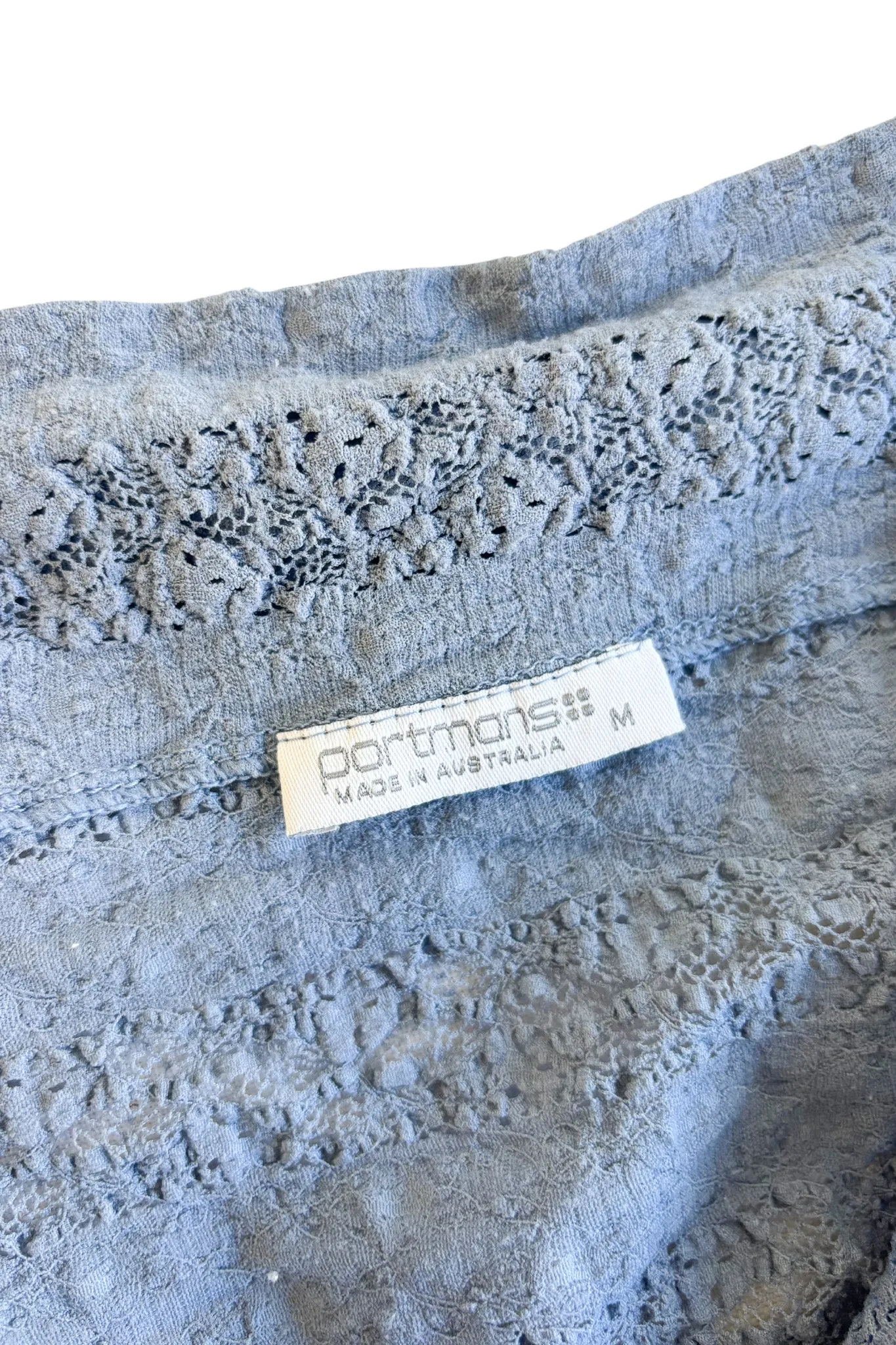 Portmans Aussie made lacey wrap top, M