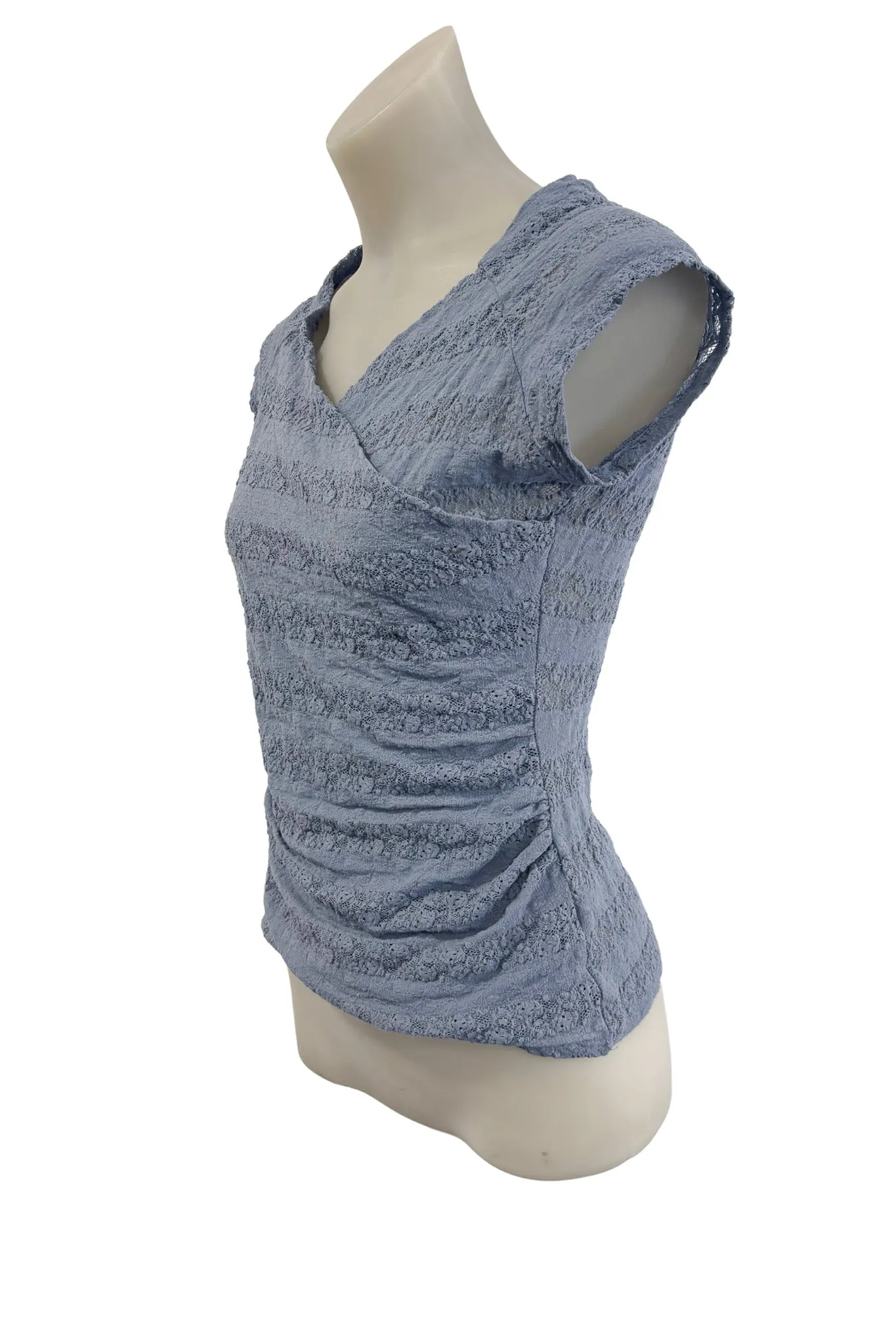 Portmans Aussie made lacey wrap top, M