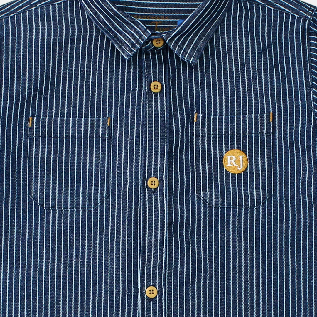 Shirt/ Kemeja Anak Laki/ Rodeo Junior Denim Stripe Shirt