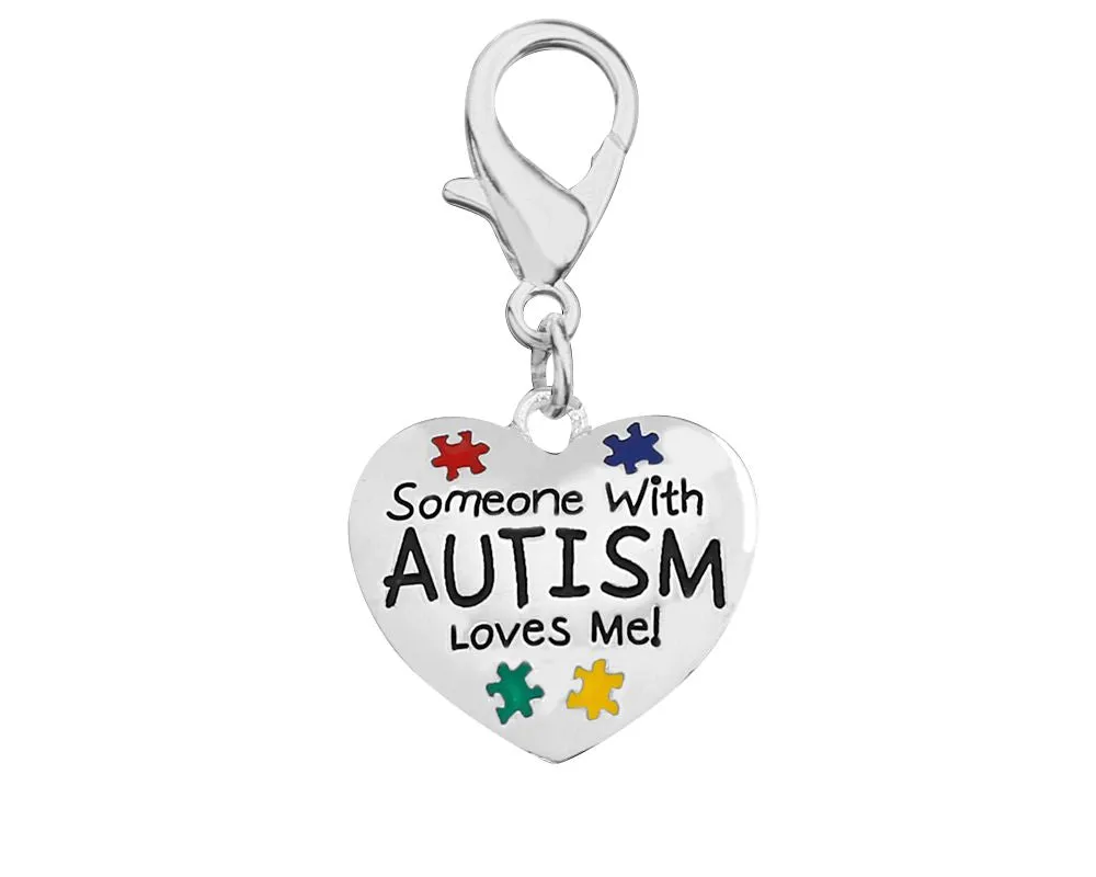 Someone Loves Me Autism Awareness Hanging Charms