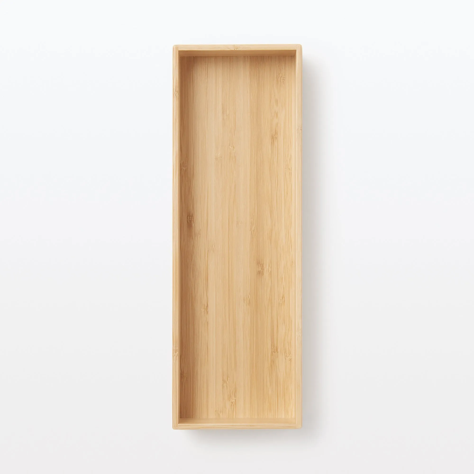 Stackable Bamboo Organiser Box - Large W11.5 x D34 x H5.5 cm