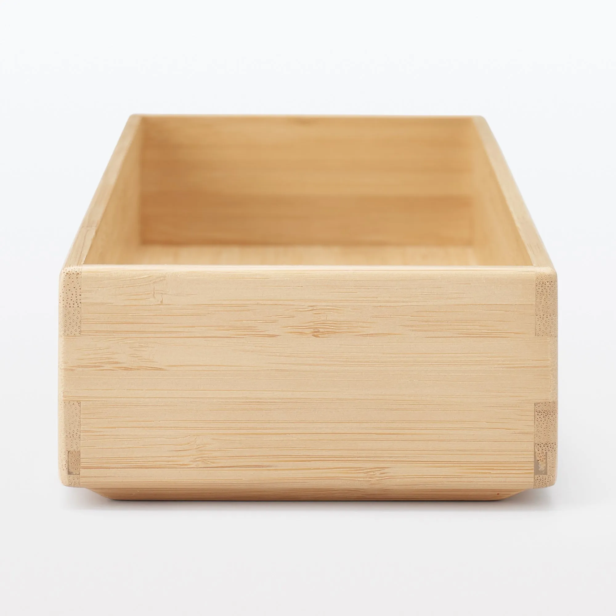 Stackable Bamboo Organiser Box - Large W11.5 x D34 x H5.5 cm