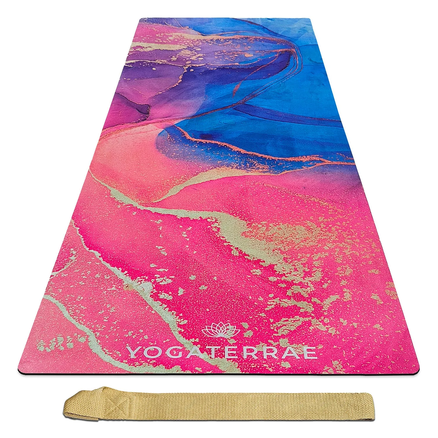 TAPIS DE YOGA SUD ET CAOUTCHOUC NATUREL ARAVINDA AVEC SAC
