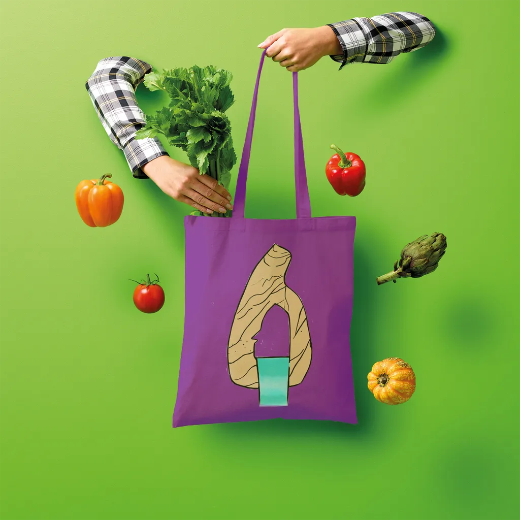 Yellow Rock with Water Shopper Tote Bag